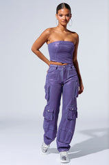 THE POWER OF LOVE DENIM CARGO PANT