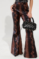 SNAKESKIN PRINCESS PU TROUSER