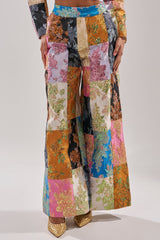 LOLITA PATCHWORK BROCADE TROUSER