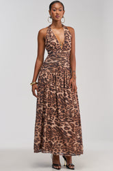 SUGAR RUSH MESH MAXI DRESS IN ANIMAL