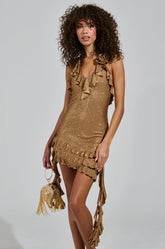 GIRLS JUST WANNA HAVE FUN RHINESTONE MINI DRESS