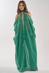 MAKE A STATEMENT CAPE IN GREEN