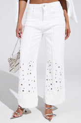 JULIA CROPPED WIDE LEG JEANS