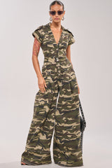 MAJOR DRAMA CAMO JUMPSUIT IN CAMO