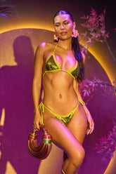 BUT NOT ELLE SEQUIN BIKINI TOP