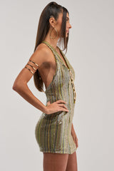 SPOTLIGHT SEQUIN MINI DRESS