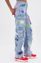 WILD SOUL GRAFFITI CARGO PANT