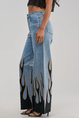 ON FIRE RELAXED DENIM