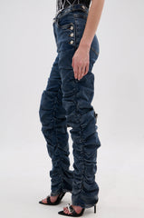 VERONICA RUCHED DENIM