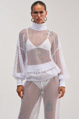 FEEL THE AIR NETTED LONG SLEEVE