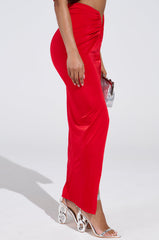 DREAM CATCHER MAXI SKIRT IN RED