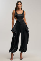 A MOMENT IN SATIN JUMPSUIT