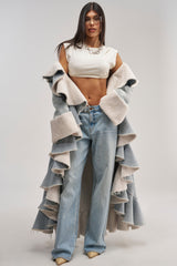 AIN'T ABOUT THE MONEY DENIM TRENCH
