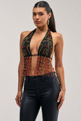 ANGEL ON EARTH BEADED BRALETTE TOP