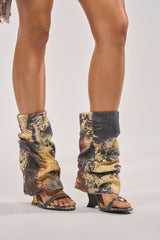 AZALEA WANG RAXA MULTI OPEN TOE BOOTIE