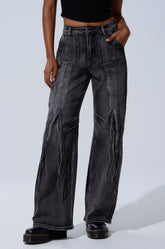 TELL ME ABOUT IT TIE UP DENIM