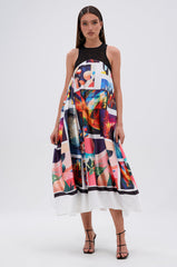 PUT ME IN A MUSEUM PRINTED MIDI DRESS