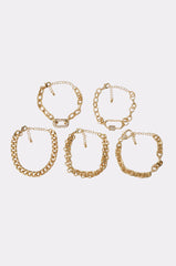 REGAL BRACELET SET IN GOLD