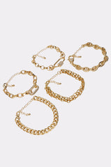 REGAL BRACELET SET IN GOLD
