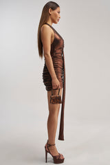 RADIANT REBEL RHINESTONE MINI DRESS
