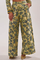 HARLOW BROCADE WIDE LEG PANT