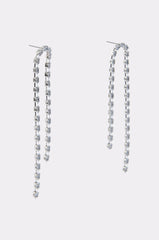 WATERFALL DANGLE EARRING IN SILVER