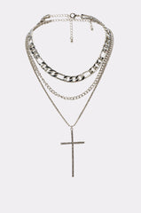 CROSS ME NECKLACE IN SILVER