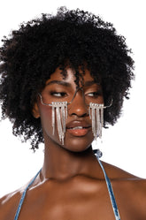 DRIP DROP EMBELLISHED EYEWEAR IN SILVER