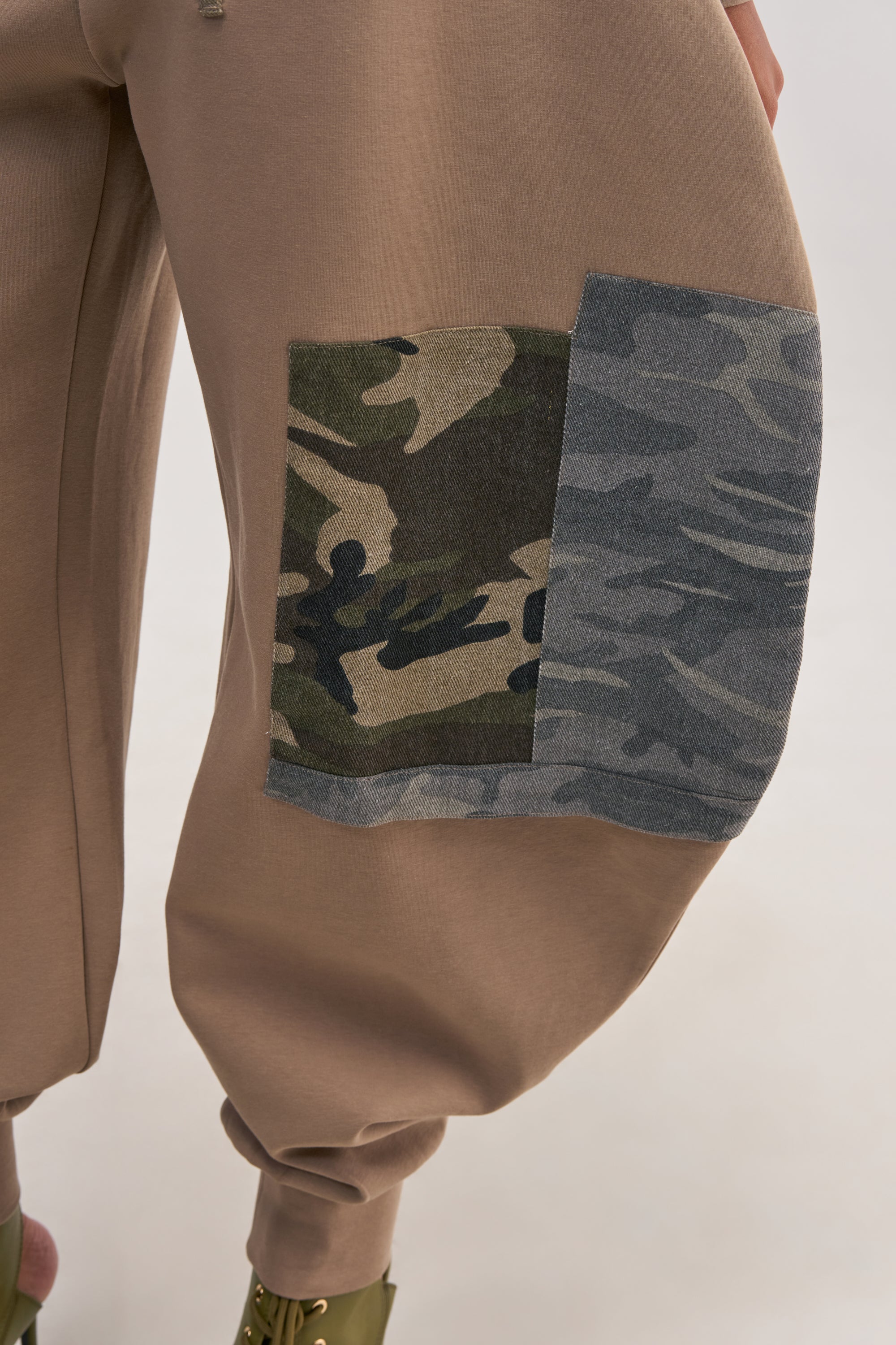 COMFY COZY PATCHWORK JUMPSUIT IN CAMO