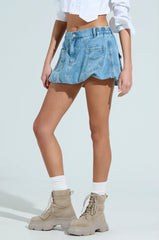 ALL ABOUT IT DENIM BUBBLE SKIRT