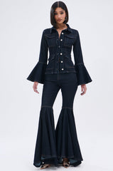 EVERYDAY LIVIN' DENIM SUPER FLARE LEG PANT