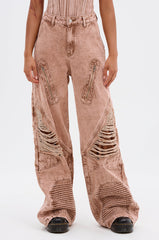 NEW ITEM DISTRESSED DENIM JEAN