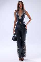 VENOMOUS FAUX LEATHER CORSET