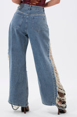 OVER IT DISTRESSED RELAXED DENIM