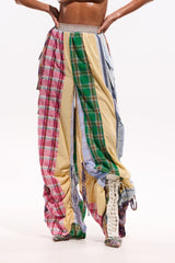 MIXED PLAIDS JOGGER