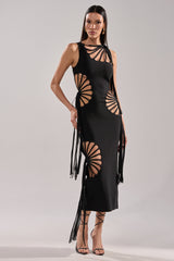 BROOKE CUTOUT MIDI DRESS