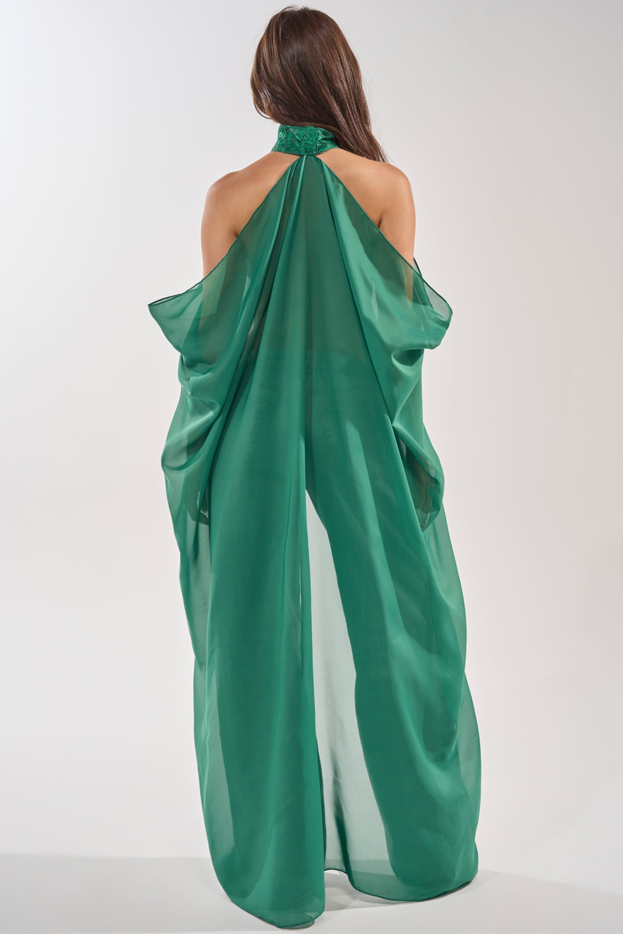 MAKE A STATEMENT CAPE IN GREEN