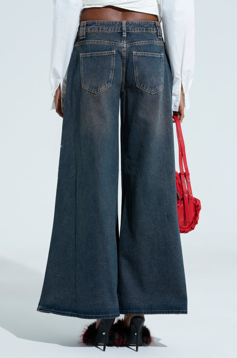 LOTS OF LOVE FOR YOU LOW RISE DENIM PANT