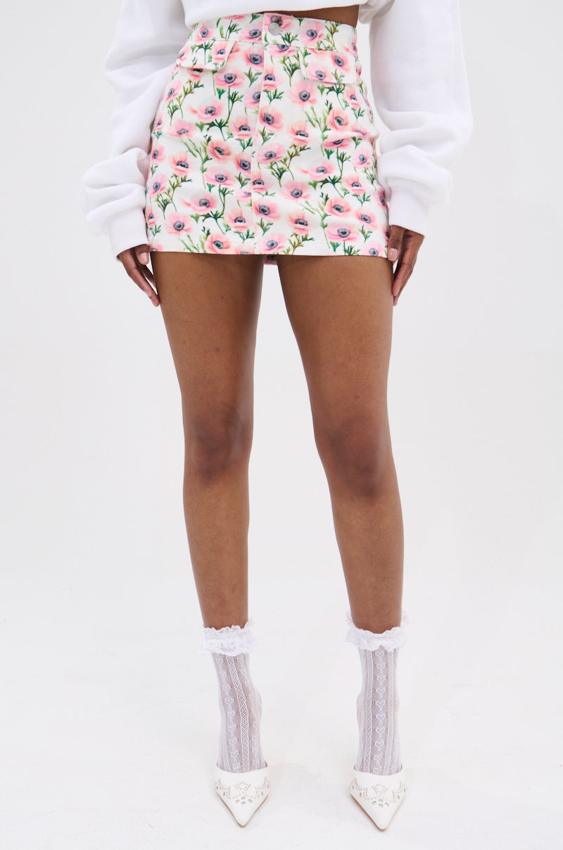 FLOWER GIRL MINI SKIRT