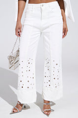 JULIA CROPPED WIDE LEG JEANS