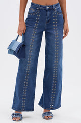 SOFIA RELAXED DENIM WITH GROMMET
