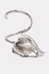 TULIP BRACELET CUFF IN SILVER