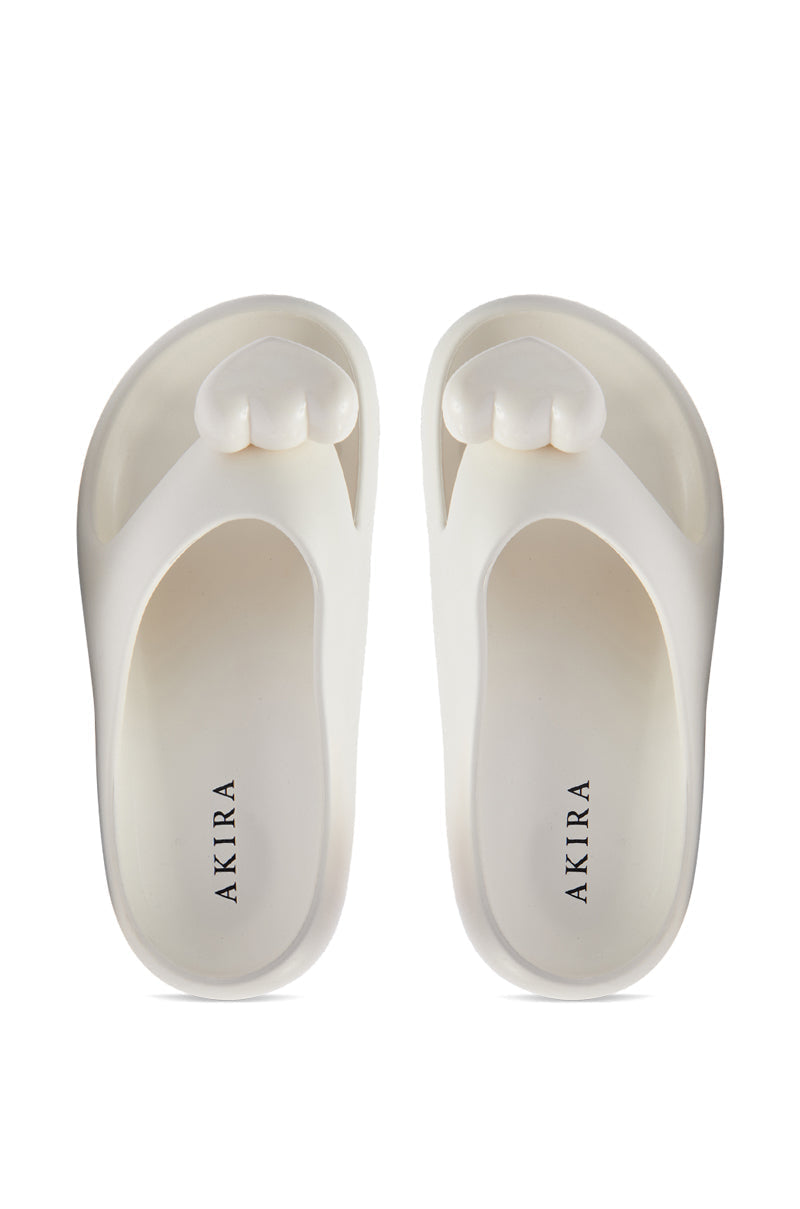 AKIRA COMPASSION WHITE SANDAL