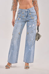 IN YOUR DREAMS RHINESTONE DENIM