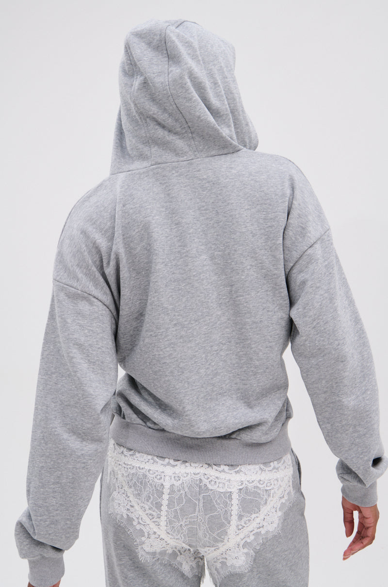 MAYBE NEXT TIME OVERSIZED SWEATSHIRT WITH LACE DETAILS