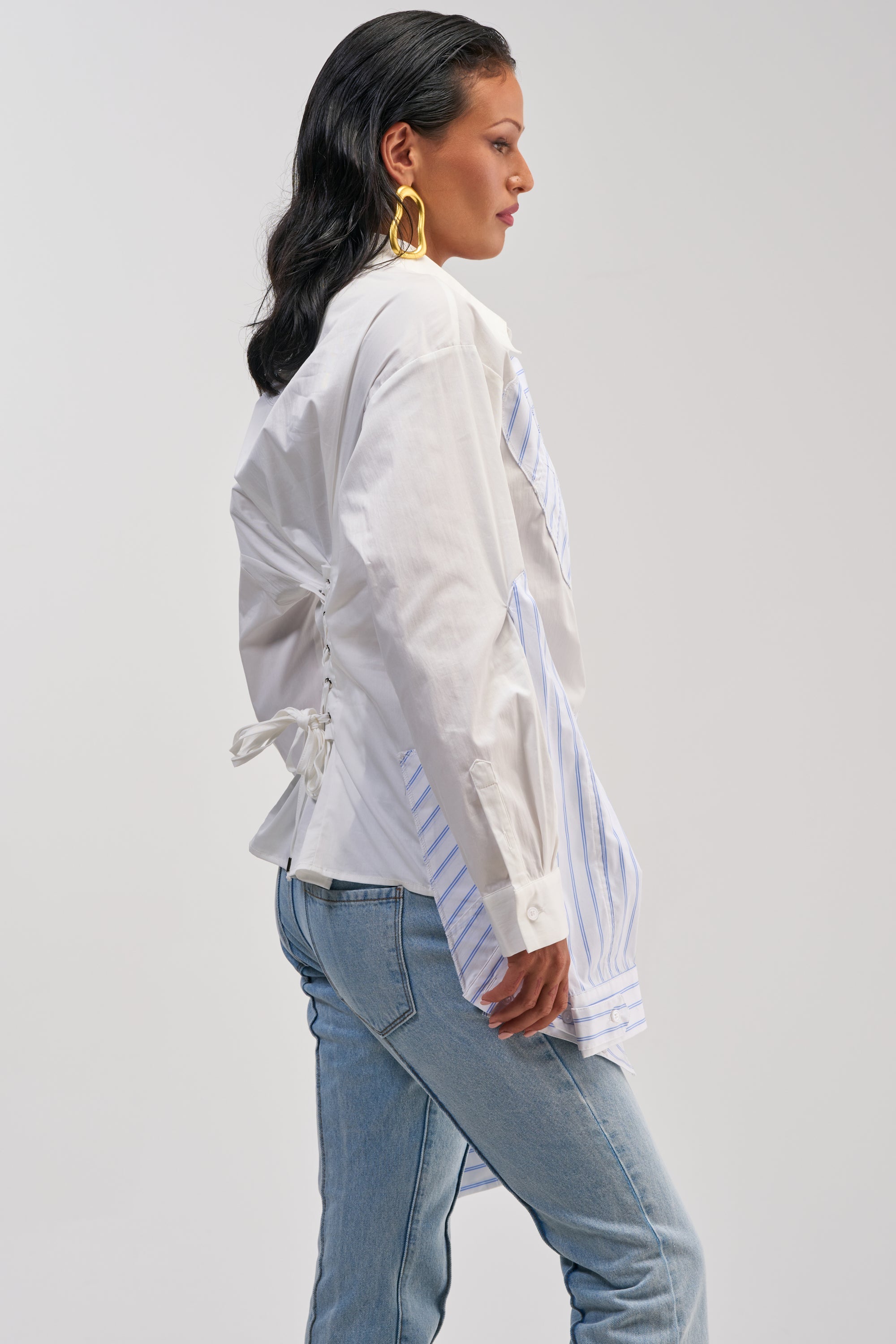HOT MESS POPLIN BLOUSE