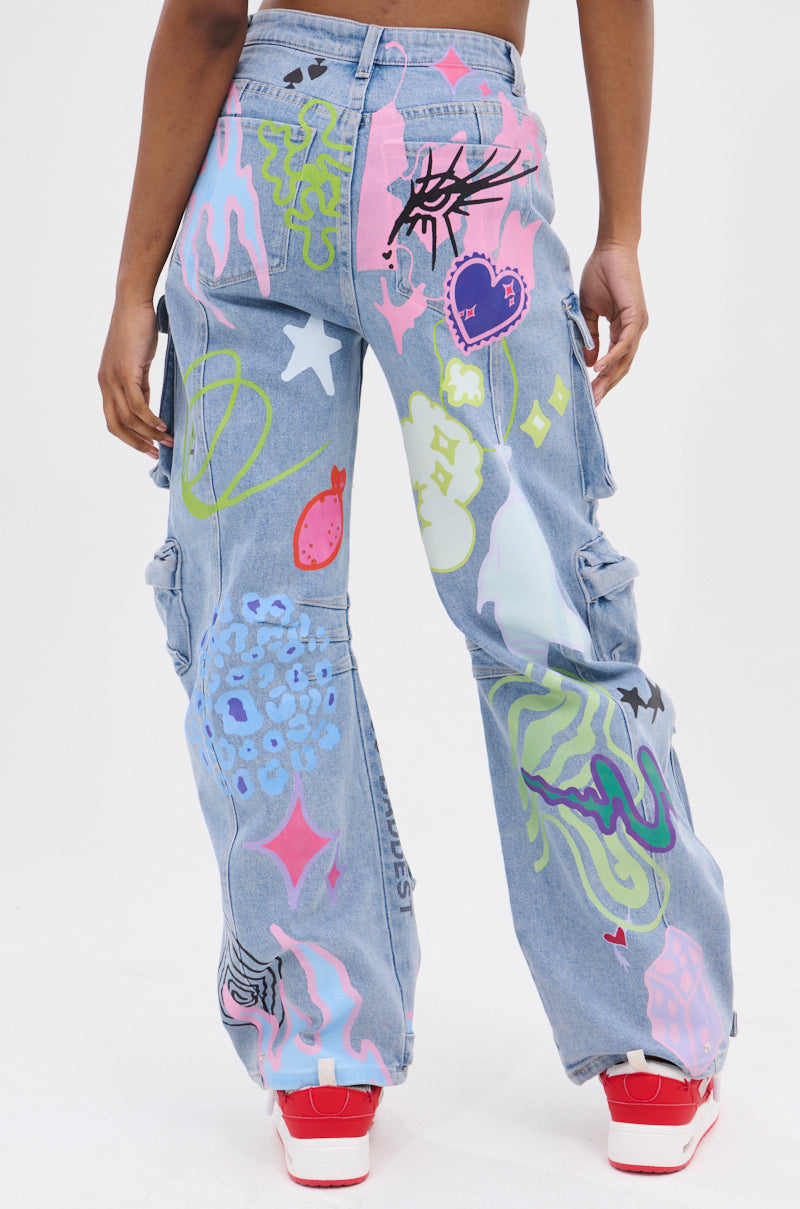WILD SOUL GRAFFITI CARGO PANT