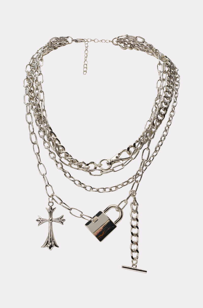 HEART ON LOCK NECKLACE