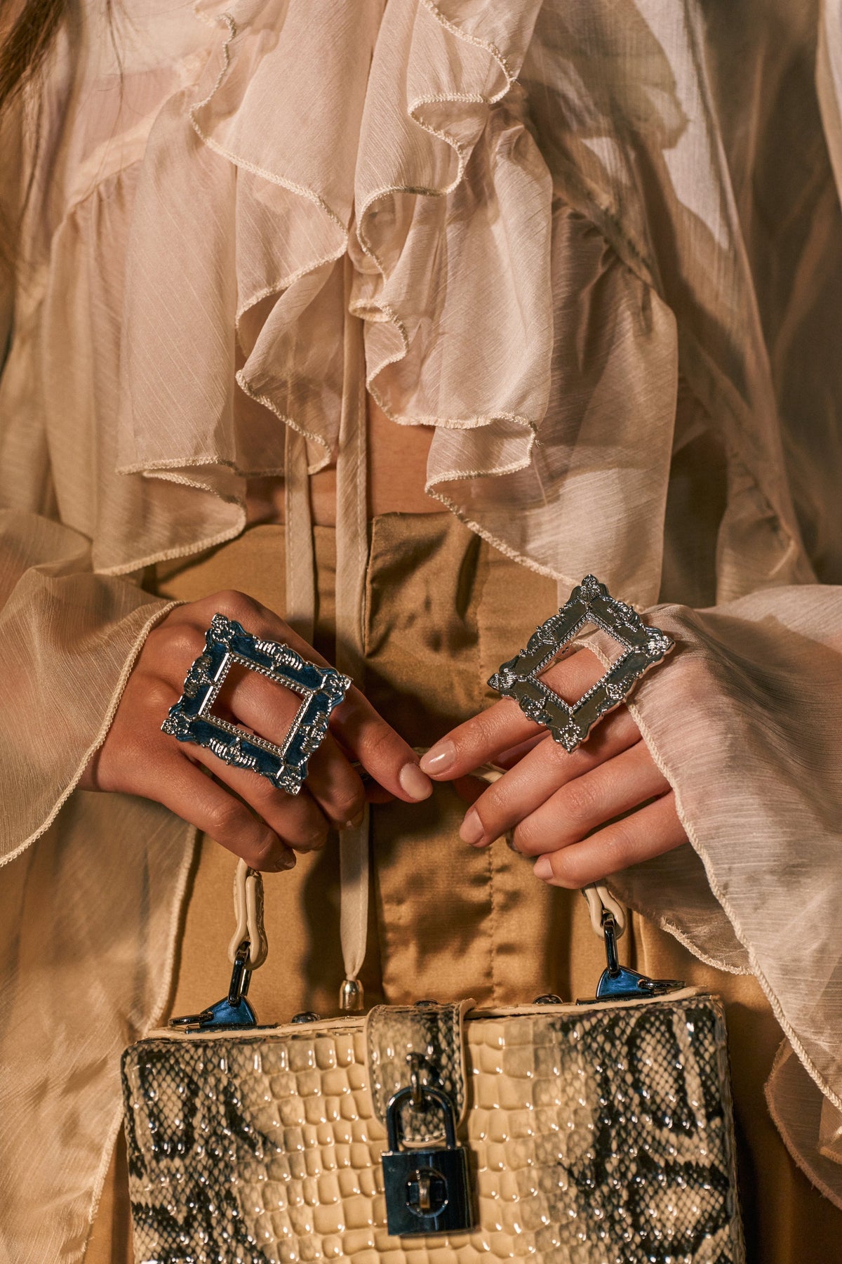 FRAMED MIND COCKTAIL RING SET