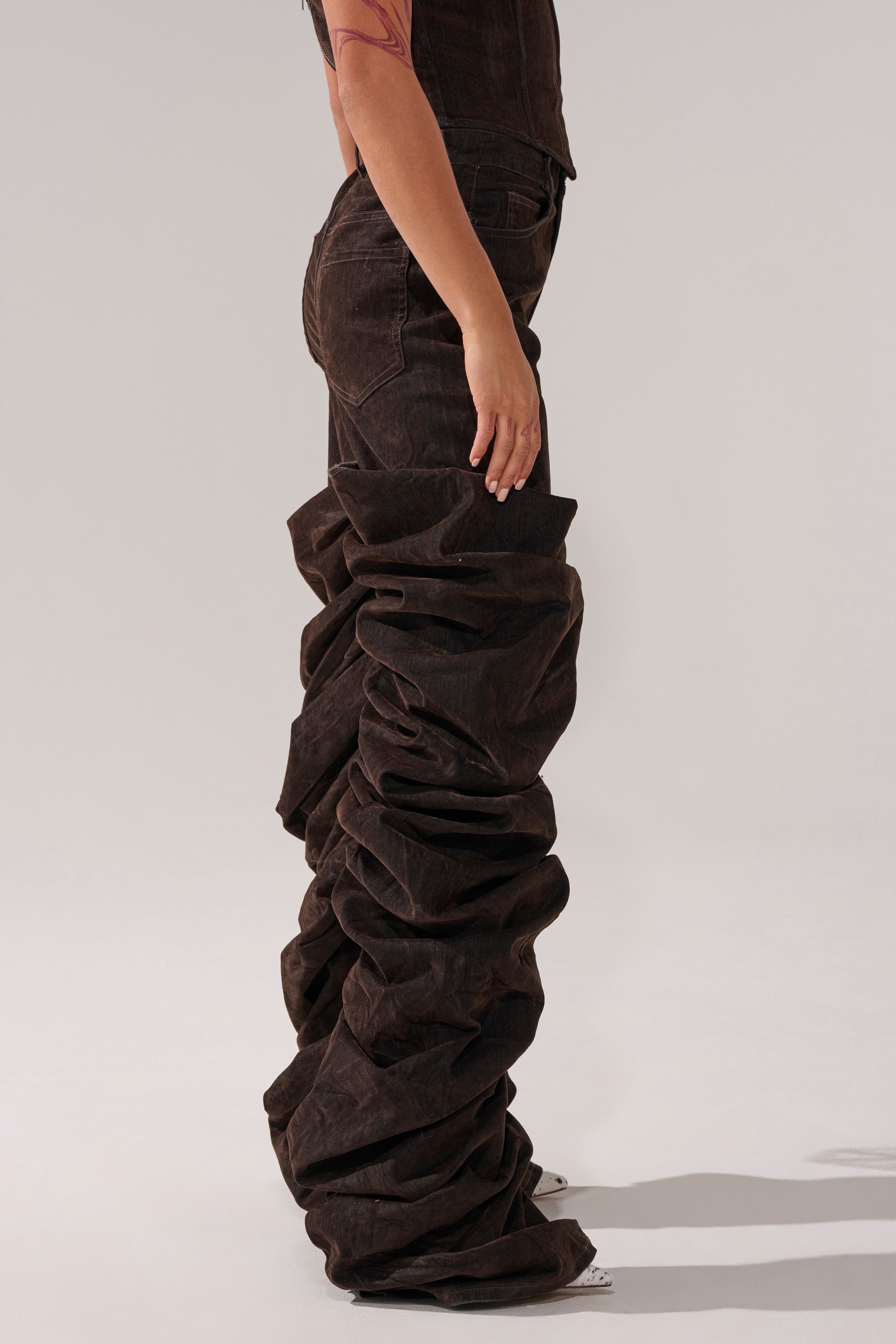 OH BABY VELVET DENIM PANT